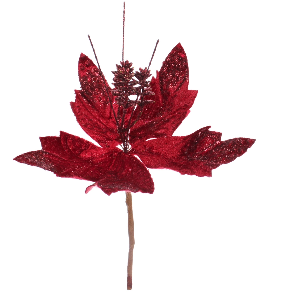 Изделие декоративное ЦВЕТОК,выс.26см,винный