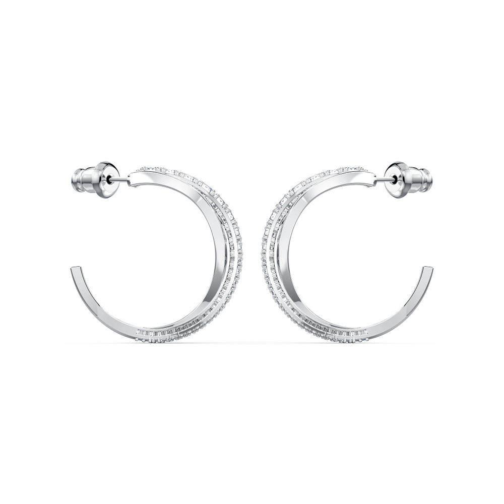 TWIST: серьги MINI HOOP CZWH/RHS