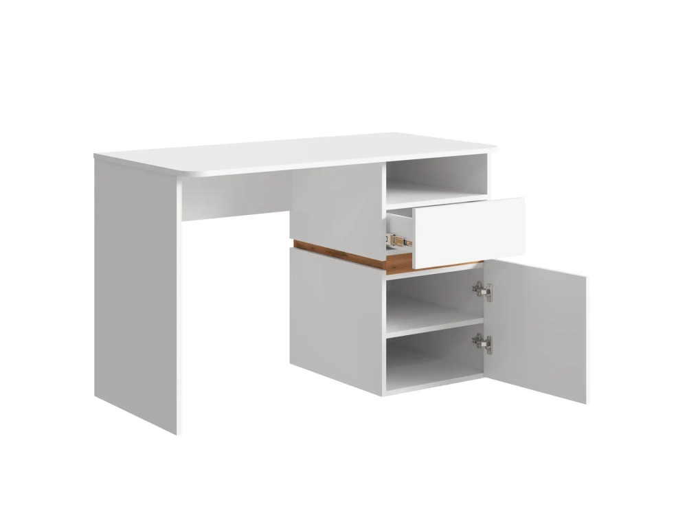 Аркон Стол письменный белый / дуб вотан