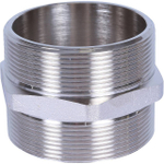 Ниппель STOUT SFT 0004 - 2"1/2 (для стальных труб, латунь никелированная)