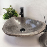 Раковина из речного камня RS-63480 (53*41*16) 0122