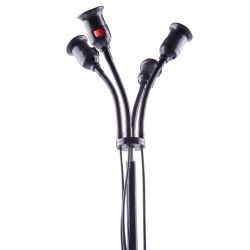 UML-P200 E27x4 BLACK PLANT Светильник напольный для 4-х фитоламп. На штативе. Цоколь E27. Черный. ТМ ФитоЛето