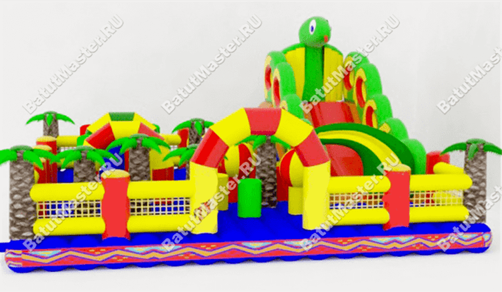 Надувной батут "В джунглях"