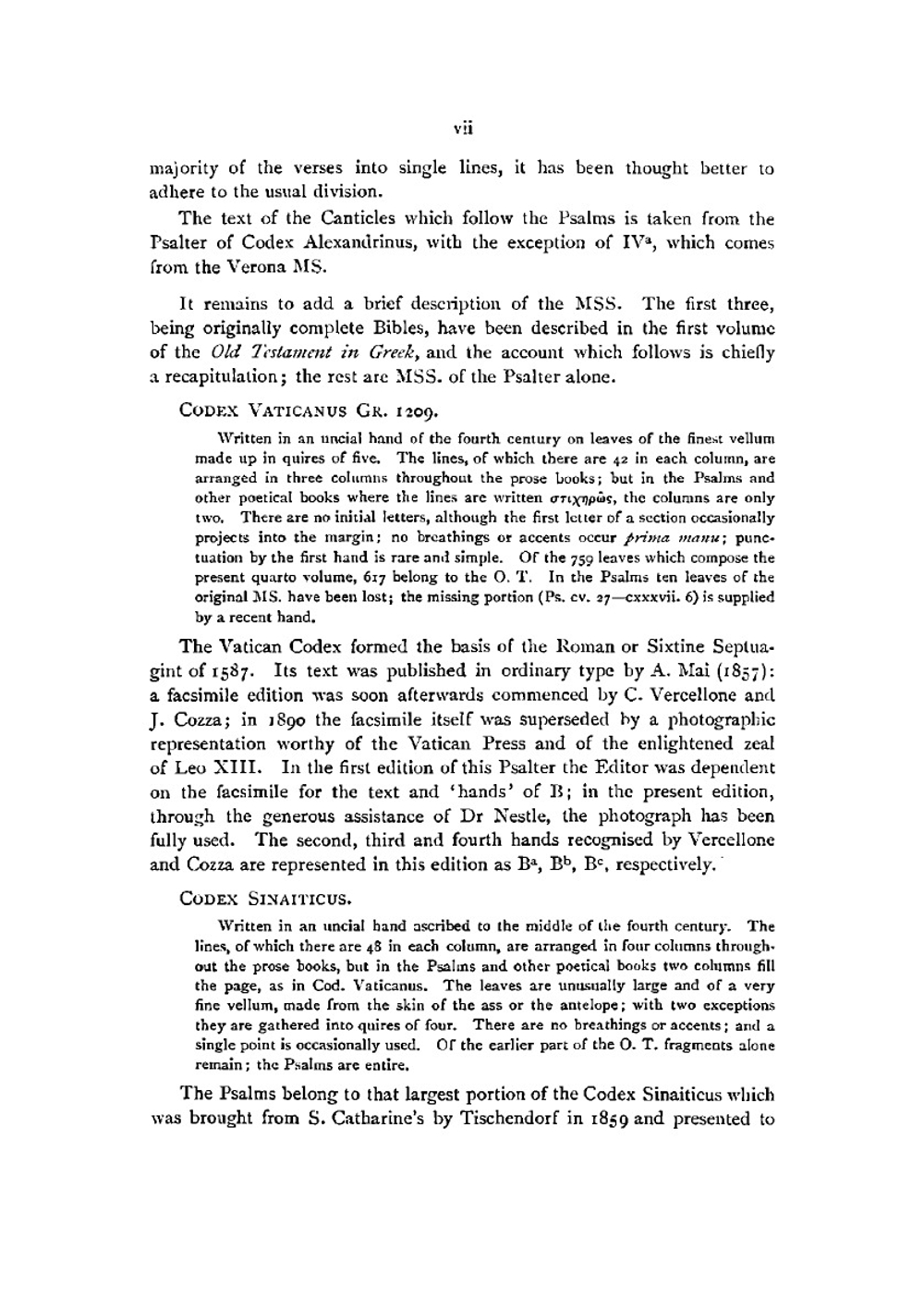The Psalms in Greek according to the Septuagint, with the Canticles | Henry Barclay Swete