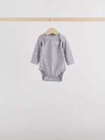 Боди с длинным рукавом для малышей Next F17-426, 5 шт., Серый, Светло-желтый