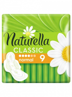 NATURELLA Classic 9 шт. Normal Single Camomile Женские гигиенические прокладки ароматизир с крылышк