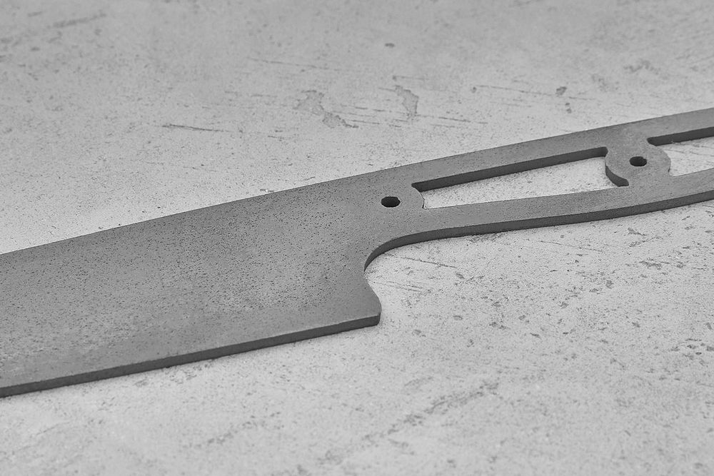 Заготовка для ножа, сталь VG-10 2,8мм. Модель "Аппарель НШ175" с клинком 175мм, ТО 62-63HRC