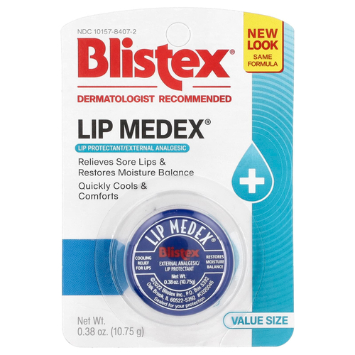 Blistex, Lip Medex®, защитное средство для губ и наружное обезболивающее, 10,75 г (0,38 унции)