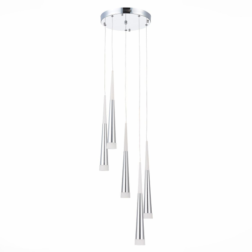 *SLE200113-05 Светильник подвесной Хром/Хром, Белый LED 5*7W 4000K