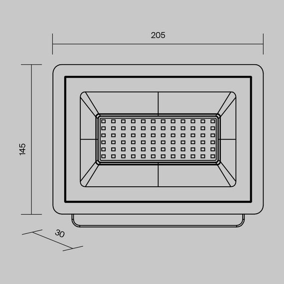 Прожектор светодиодный Maytoni Flood 50W 6500K FL001-L50B6K