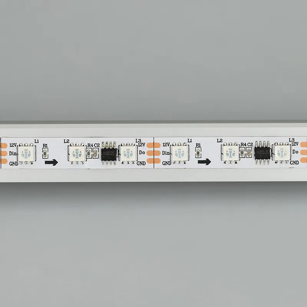 Светодиодная лента SPI-B60-10mm 12V RGB-PX3 (14.4 W/m, IP20, 5060, 5m) (Arlight, Открытый, IP20) 026367(2)