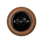 Выключатель 1-клавишный, керамика, цвет чёрный B1-200-03