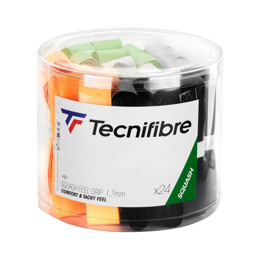 Намотки для сквоша Tecnifibre Comfort Grip Feel Box 24 P - assorted