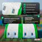 Ангар пневмокаркасный для спорта и мероприятий «Старт» 50х20х15 м — из ПВХ, зелёный, с окнами