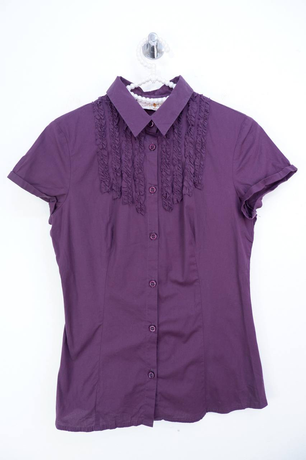 Рубашка с рюшками 42 размер