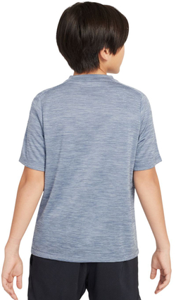 Детская теннисная футболка Nike Boys Multi Dri-FIT Short-Sleeve - world indigo/celestine blue/white
