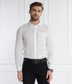 Льняная рубашка BLAUER - белый(BLUS01025 006781)