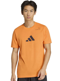 Теннисная футболка Adidas Padel Cat Graphic - orange