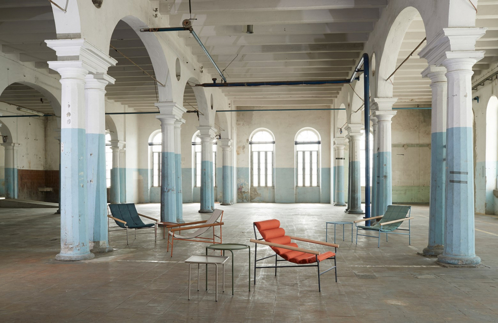 Кресло лаунж металлическое Scab Design Dress Code Smart Outdoor, антрацит, бежевый