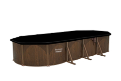 Стальной бассейн Bestway Hydrium Pool Set 732х366х132 см + песочный ф/насос 5678 л/ч, лестница, тент, подстилка (561CW BW)