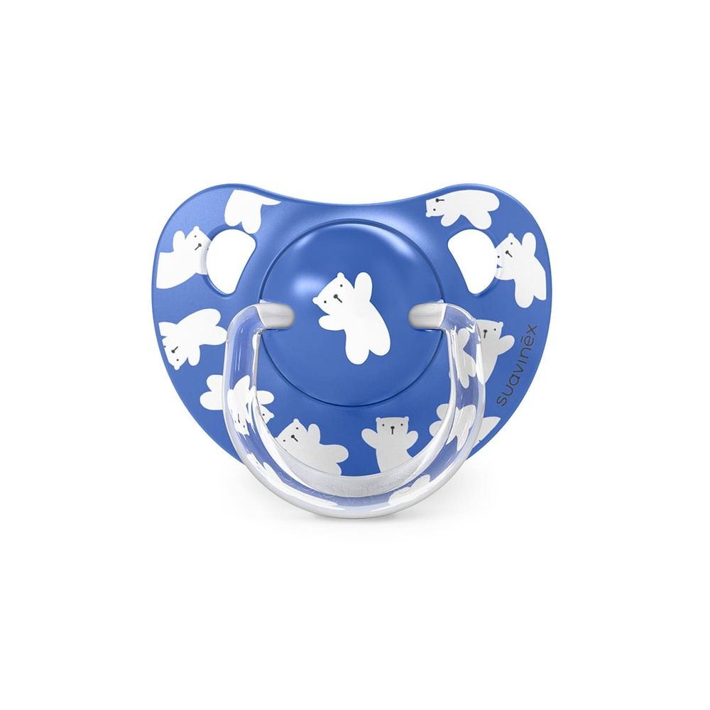 Набор анатомических пустышек Suavinex Wild синий, 18+ мес, 2 шт