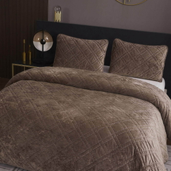 Покрывало 260х260 и 2 наволочки 50х70 Sofi De MarkO Селена Капучино