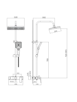 HB24512-7 Душевая система HAIBA