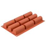 Форма силиконовая для приготовления пирожных и конфет midi buche, 17х30 см