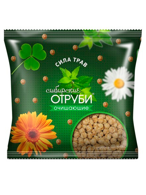 Сибирские Отруби "Сила трав" пакет 100 г хрустящие