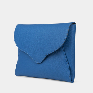 Сумка-клатч Florette из кожи теленка, синего цвета