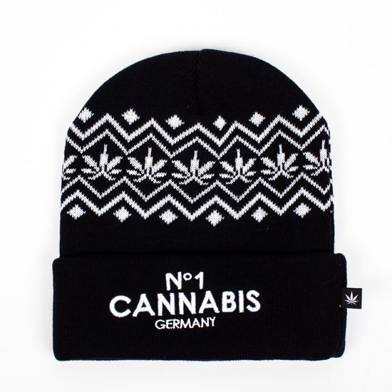 Шапка TRUESPIN Cannabis Beanie Черный Black
