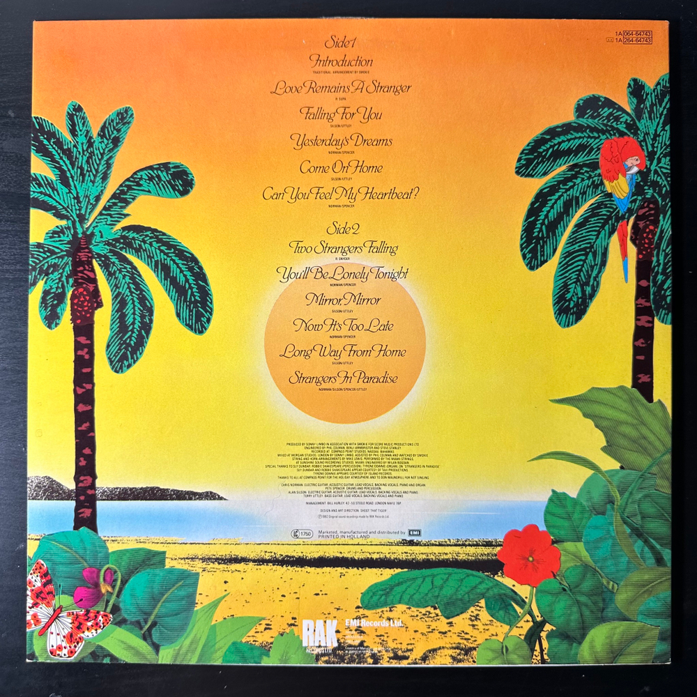 Smokie ‎– Strangers In Paradise (Голландия 1982г.)