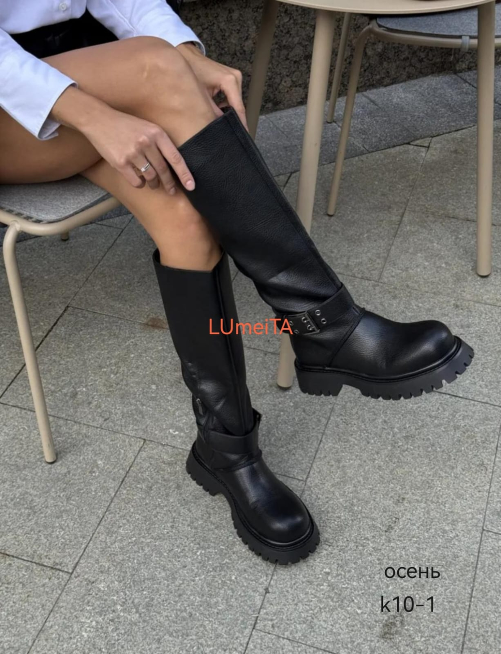 Сапоги эко кожа по 6 пар (36-40)р./ 10-1