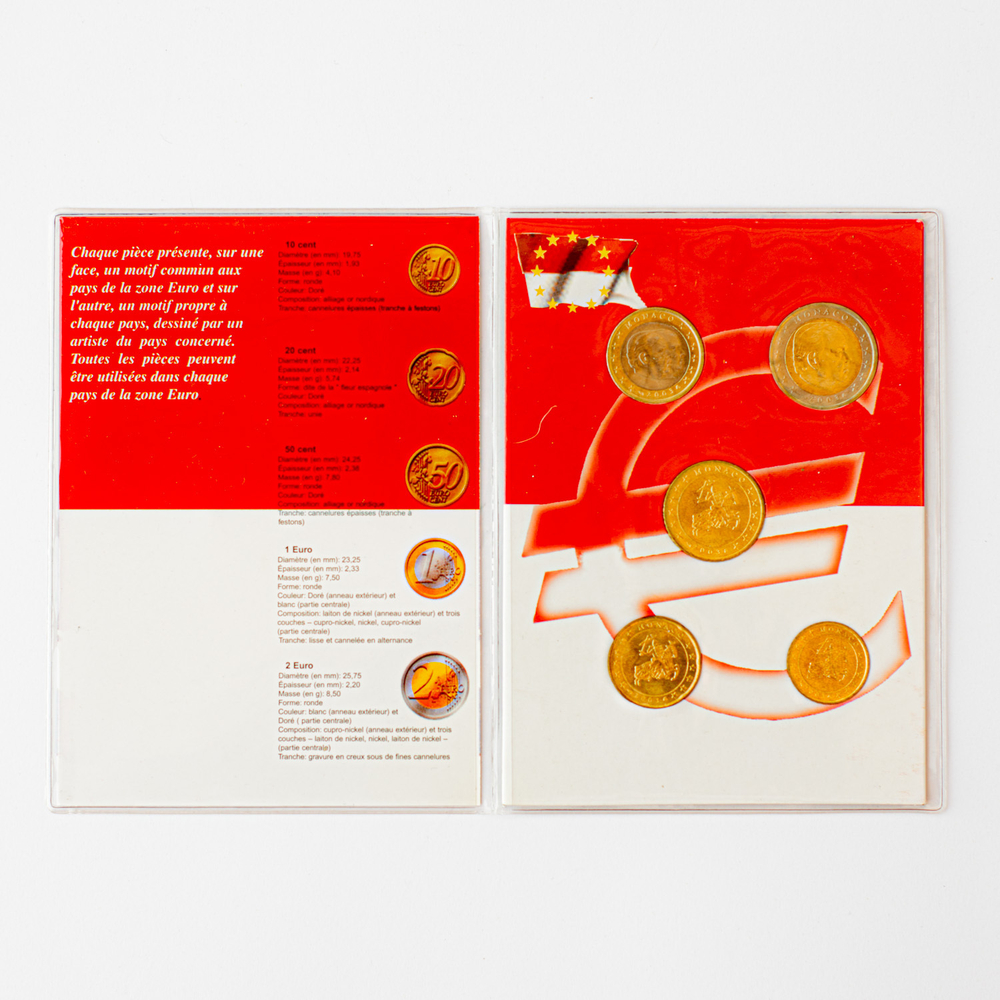 Monaco 2003 UNC Coin Set: 10 cents to 2 euros