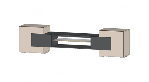 ТВ тумба Фэнтези Кашемир / Графит