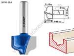 ЗУБР 23,8x16мм, радиус 4.8мм, фреза пазовая фасонная №2