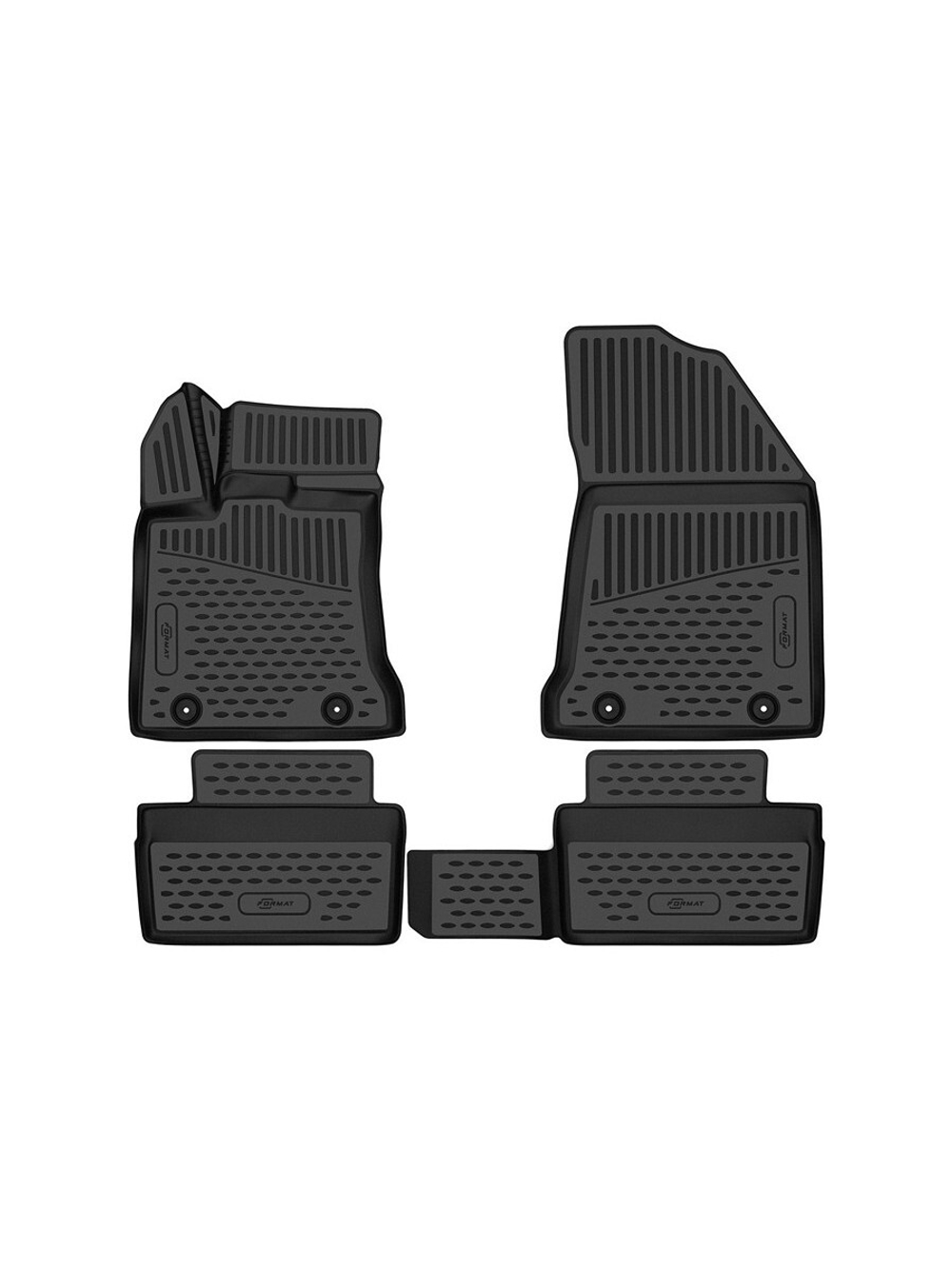Коврики в салон для GEELY Emgrand 7 SS11 2023-, 4шт. (Повышенная устойчивость, повышенная износостойкость) FORMAT.3DAN0470210K