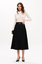 4907 Юбка женская (черный)