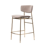 Стул полубарный Bradex Home Elle латте с золотыми ножками
