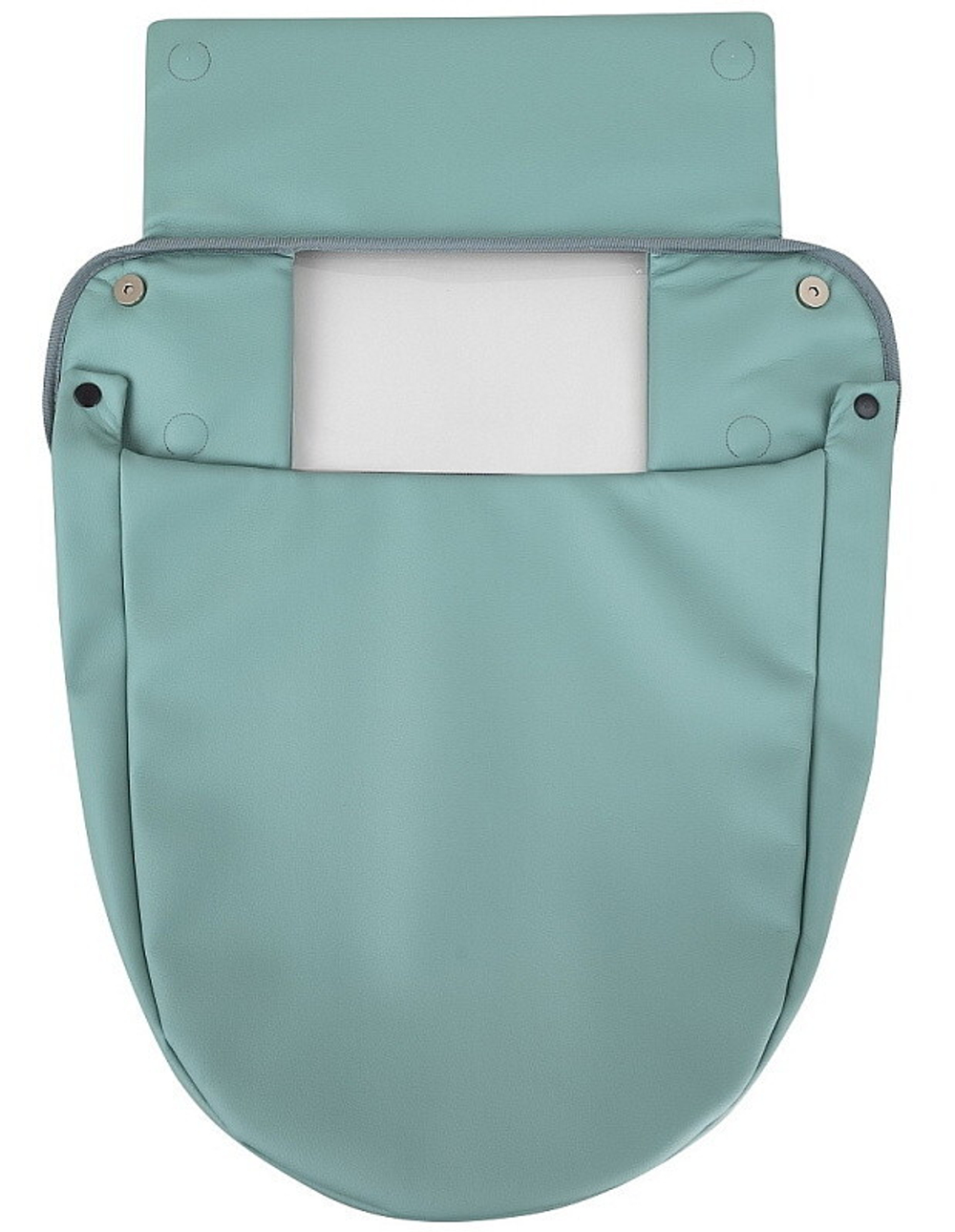 Детская коляска Roan Esso 2025 Кожа 2 в 1 ESSK/214/1 Misti Mint/Grey/руч.Черный