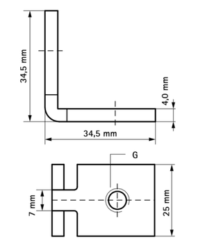 Гайка-уголок канальная Walraven BIS М8 для профилей WM (арт. 6513709)