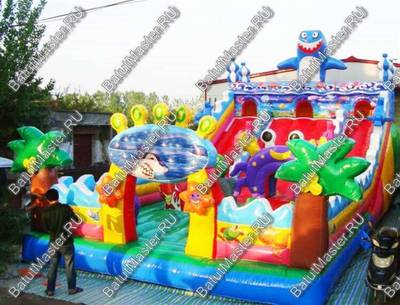 Коммерческий батут "Морские приключения" 12*6*5 м