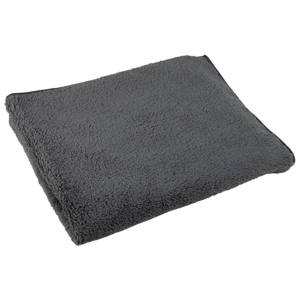 Тряпка для пола 50*60см из микрофибры ультрамягкая M-09, цвет серый