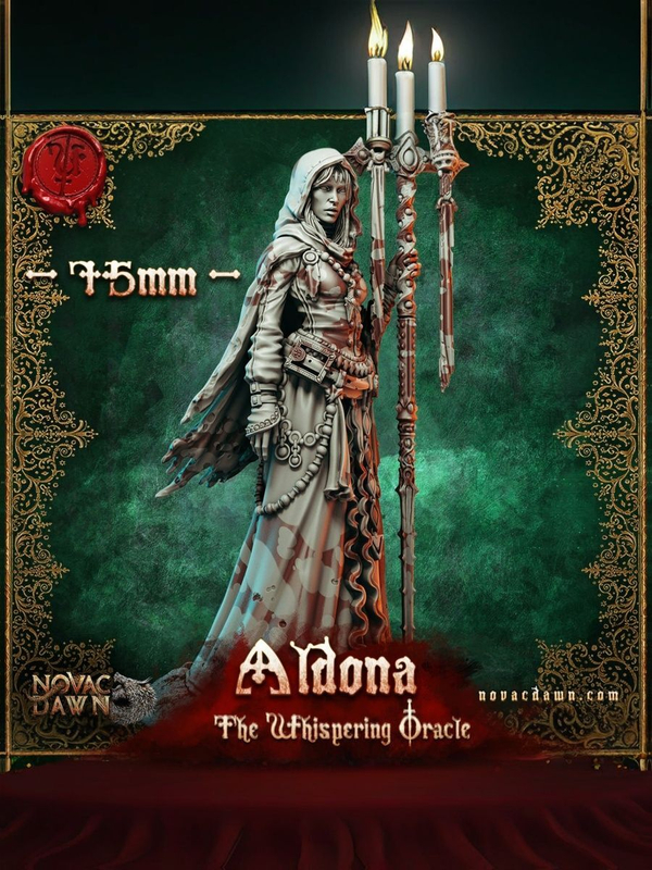 Альдона, Шепчущий Оракул миниатюра 32 мм для D&D, Warhammer, настольных игр!