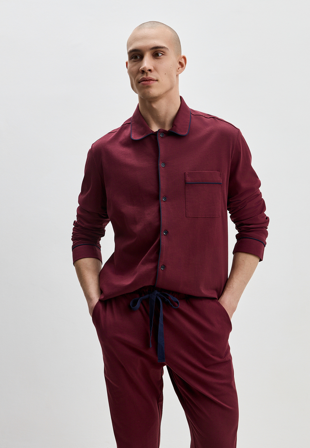 Пижама мужская Ihomewear Classic Men Bordo