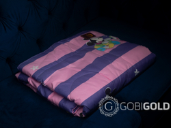 Детское одеяло стеганое из 100% верблюжьего пуха 110х140 см. (GOBI SUN) - МИКИ