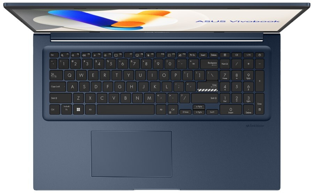 Ноутбук  ASUS VivoBook 17 X1704ZA i3-1215U 17.3 ", Core i3, 8 Гб RAM, 512 Гб SSD, UHD Graphics, Синий