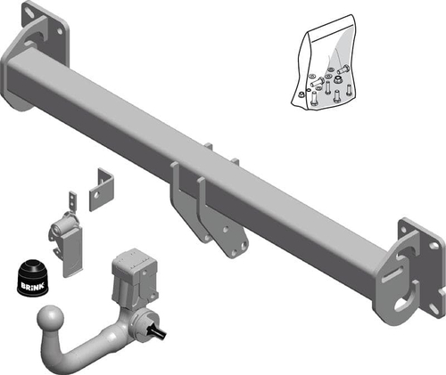 Фаркоп Brink (Thule) 605900 для Volvo XC90 15-(паспорт и сертификат в комплекте)(без электрики)