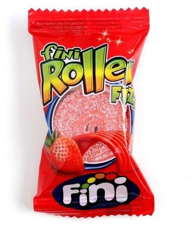 Жевательный мармелад Fini Roller Strawberry со вкусом клубники, 20 г