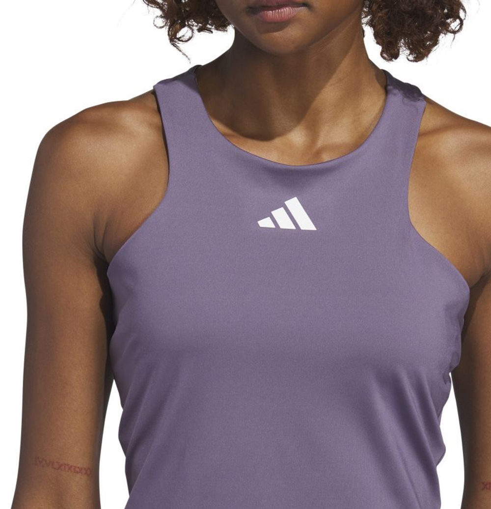 Женский топ теннисный Adidas Y Tank - Фиолетовый